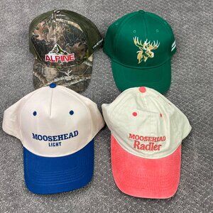 Moosehead Beer Snapback Hat lot of 4 Moosehead Light Alpine Lager Radler NEW NWT